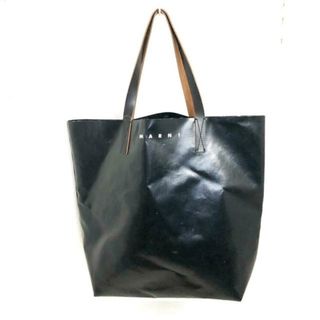 Marni - MARNI(マルニ) トートバッグ - SHMQ0000A4 P3771 黒×白 ハート PVC(塩化ビニール)×レザー