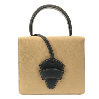 ロエベ(LOEWE)のLOEWE(ロエベ) ハンドバッグ バルセロナ 9395 アイボリー×ダークグレー レザー(ハンドバッグ)