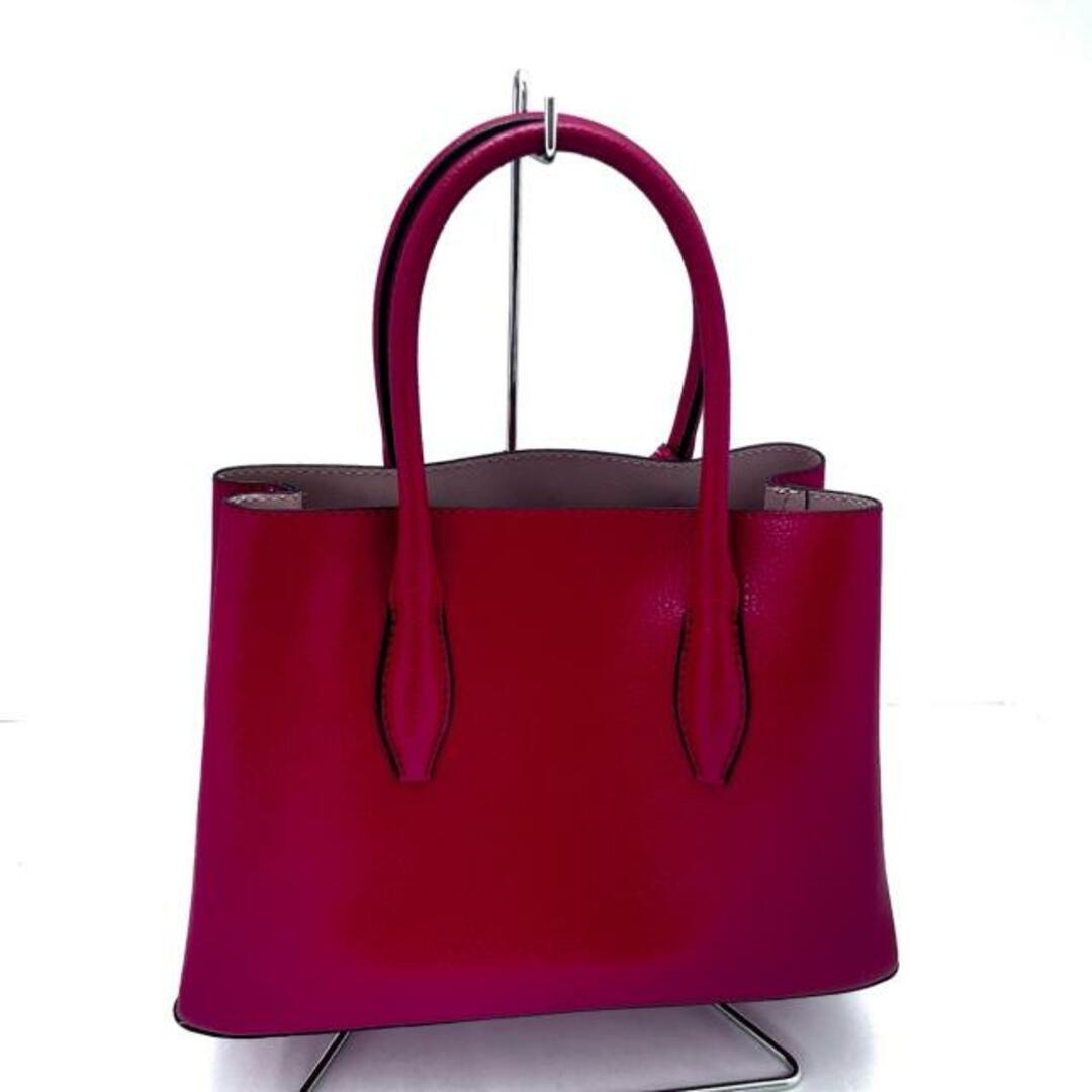 kate spade new york(ケイトスペードニューヨーク)のKate spade(ケイトスペード) ハンドバッグ レッド×ゴールド レザー レディースのバッグ(ハンドバッグ)の商品写真