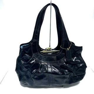 コーチ(COACH)のCOACH(コーチ) ショルダーバッグ - 12520 黒 エナメル（レザー）(ショルダーバッグ)