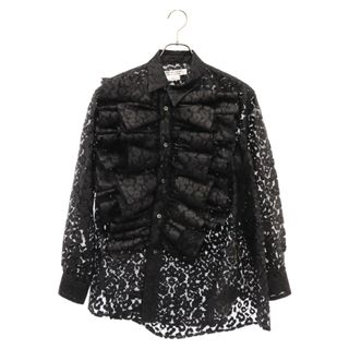 コムデギャルソン(COMME des GARCONS)のCOMME des GARCONS COMME des GARCONS コムデギャルソンコムデギャルソン AD2022 アシンメトリー バルーン ブラウス 長袖シャツ ブラック レディース RJ-B034(シャツ/ブラウス(長袖/七分))