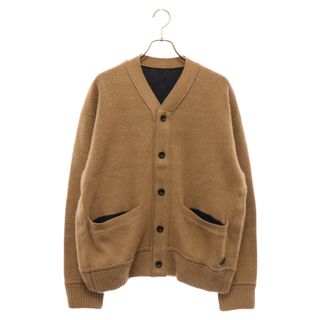 サカイ(sacai)のSacai サカイ 22AW サイドボタンSロゴカシミヤニットカーディガン ブラウン/ネイビー 22‐02859M(カーディガン)