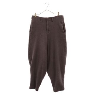 COMME des GARCONS HOMME PLUS コムデギャルソンオムプリュス 22AW ジップフライ ウール 縮絨パンツ ボトムス パープル PJ-P035