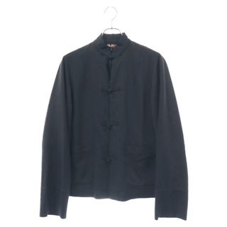 ブラックコムデギャルソン(BLACK COMME des GARCONS)のBLACK COMME des GARCONS ブラックコムデギャルソン 20AW インナーナイロン チャイナジャケット ブラック 1E-J047(フライトジャケット)