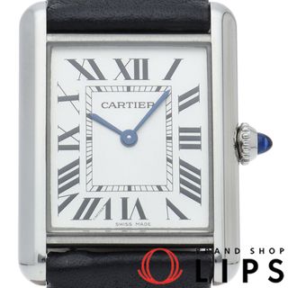 カルティエ(Cartier)のカルティエ タンク マスト ウォッチ LM Tank Must LM WSTA0041 箱 保証書 SS/革 メンズ時計 シルバー 仕上げ済 美品 【中古】(その他)