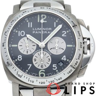 パネライ(PANERAI)のパネライ ルミノール クロノグラフ 40mm エル プリメロ Luminor Chronograph PAM00121/PAM00122 箱 保証書 チタン/SS メンズ時計 グレー 仕上げ済 美品 【中古】(その他)