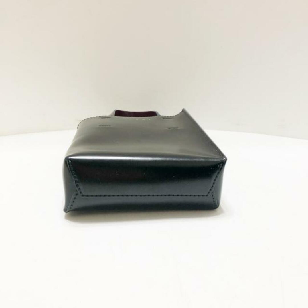 Marni(マルニ)のMARNI(マルニ) トートバッグ ミュゼオ SHMP0050Y0 黒×ボルドー レザー レディースのバッグ(トートバッグ)の商品写真