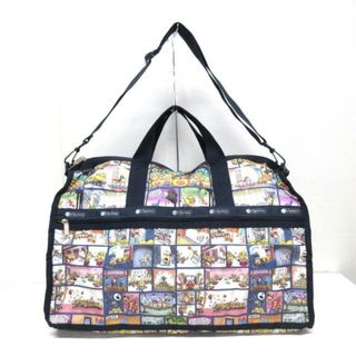 レスポートサック(LeSportsac)のLESPORTSAC(レスポートサック) ボストンバッグ美品  - ネイビー×イエロー×ブルー×マルチ ミニオンズ ナイロン(ボストンバッグ)