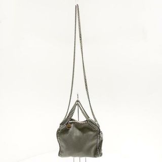 ステラマッカートニー(Stella McCartney)のstellamccartney(ステラマッカートニー) ショルダーバッグ タイニーファラベラ 391698 グレー シルバー金具/チェーンショルダー/2WAY フェイクスエード(ショルダーバッグ)