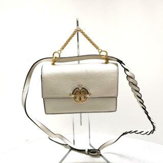 TORY BURCH(トリーバーチ) ハンドバッグ - アイボリー レザー