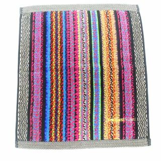 ミッソーニ(MISSONI)のMISSONI(ミッソーニ) 小物美品  - ネイビー×パープル×マルチ ハンドタオル/ストライプ コットン(その他)