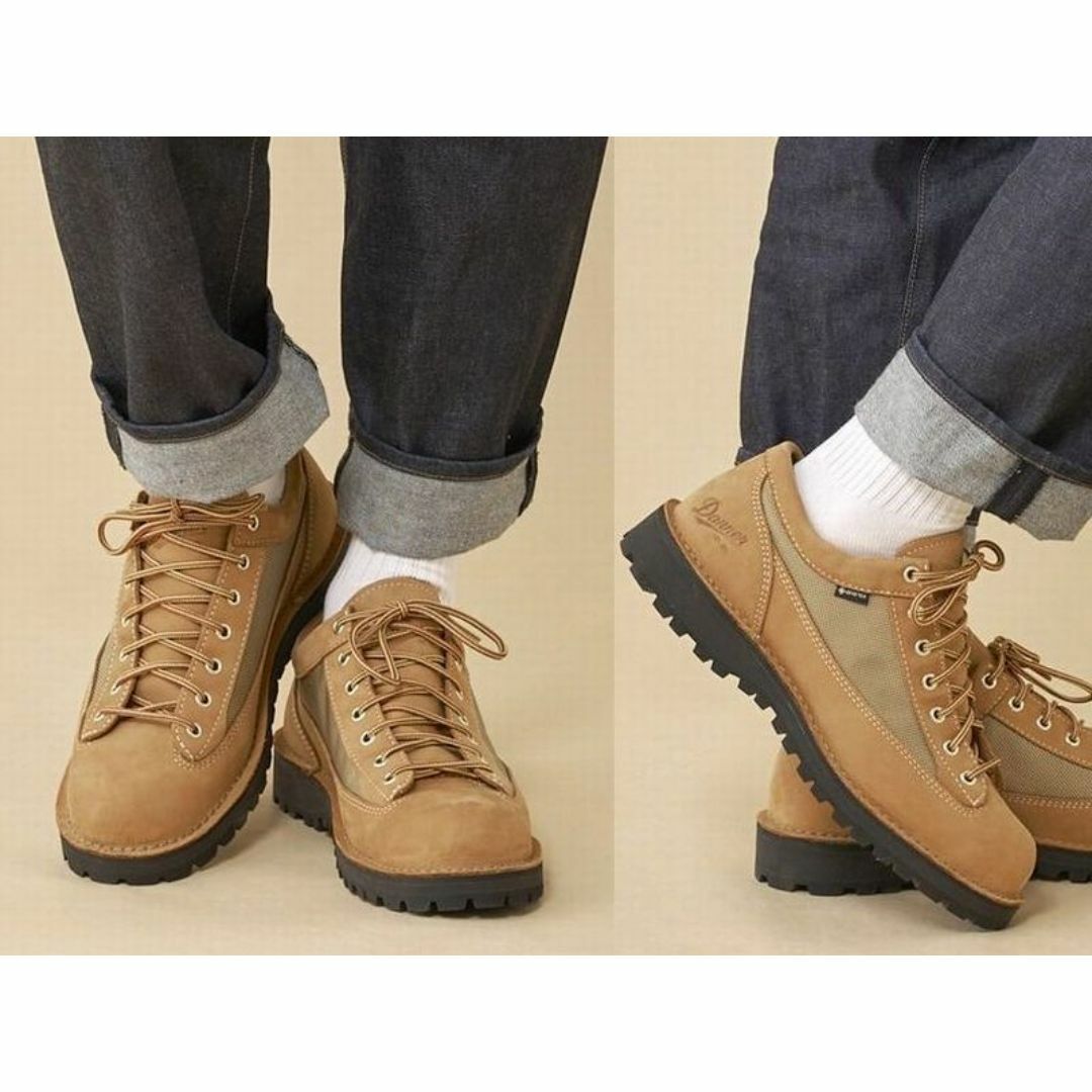 Danner(ダナー)の新品 ダナー フィールド ロー ヌバック レザー ブーツ ウィート 27.5 ① メンズの靴/シューズ(ブーツ)の商品写真