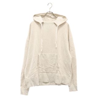 ナンバーナイン(NUMBER (N)INE)のNUMBER (N)INE ナンバーナイン 23AW VINTAGE GAZETTE PULLOVER HOODIE ヴィンテージガゼット 後付け フード付き スウェット パーカー グレー(パーカー)