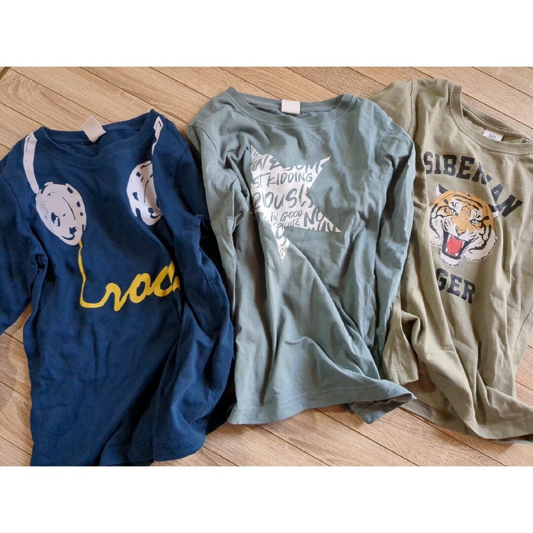 devirock(デビロック)の長袖　3枚セット キッズ/ベビー/マタニティのキッズ服男の子用(90cm~)(Tシャツ/カットソー)の商品写真