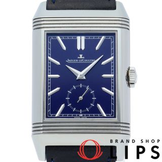 ジャガールクルト(Jaeger-LeCoultre)のジャガー・ルクルト レベルソ トリビュート デュオ ウォッチ Reverso Tribute Duo Q3988482/215.8.D4 箱 保証書 SS/革 メンズ時計 ブルー/シルバー 仕上げ済 美品 【中古】(その他)