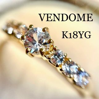 Vendome Aoyama - ヴァンドーム◆K18*11号*ホワイトサファイア*ホワイトサファイアリング