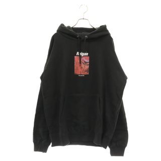 ウィンダンシー(WIND AND SEA)のWIND AND SEA ウィンダンシー 22SS×幽遊白書 WDS REIGAN HOODIE プリント バックロゴフーディ スウェット プルオーバーパーカー ブラック WDS-YYHS-01(パーカー)