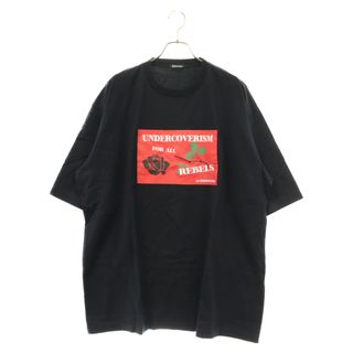 アンダーカバー(UNDERCOVER)のUNDERCOVER アンダーカバー 23SS REBELS グラフィックプリント クルーネック カットソー 半袖Tシャツ ブラック UI1C4812(Tシャツ/カットソー(半袖/袖なし))