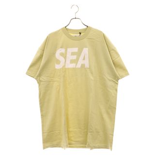 ウィンダンシー(WIND AND SEA)のWIND AND SEA ウィンダンシー 21AW SEA LOGO S/S Tee SEA シー ロゴプリント クルーネック カットソー 半袖Tシャツ ライムグリーン WDS-SEA-21S-01(Tシャツ/カットソー(半袖/袖なし))