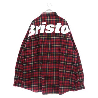 エフシーアールビー(F.C.R.B.)のF.C.R.B./F.C.Real Bristol/FCRB エフシーアールビー/エフシーレアルブリストル 22AW BIG LOGO FLANNEL BAGGY SHIRT ビッグロゴ フランネル チェック バギーシャツ 長袖シャツ レッド FCRB-222078(シャツ)