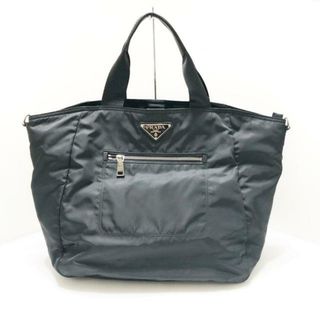 プラダ(PRADA)のPRADA(プラダ) ハンドバッグ - 黒 ナイロン×レザー(ハンドバッグ)