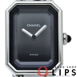 シャネル(CHANEL)のシャネル プルミエール L ウォッチ Premiere H0452 SS レディース時計 ブラック 仕上げ済 美品 【中古】(腕時計)