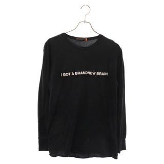 UNDERCOVERISM アンダーカバイズム 05AW ARTS&CRAFT期 I GOT A BRANDNEW BRAIN フェルト ボックス ロゴ カットオフ カットソー ブラック(Tシャツ/カットソー(七分/長袖))