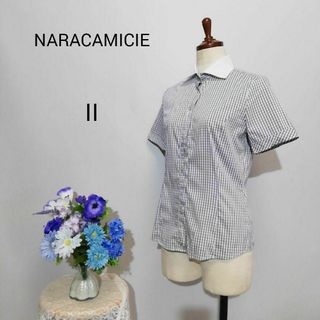 ナラカミーチェ(NARACAMICIE)のナラカミーチェ　極上美品　チェック柄　Lサイズ　半袖シャツ(シャツ/ブラウス(半袖/袖なし))