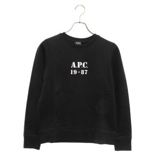 A.P.C - A.P.C アーペーセー Melissa Logo Sweatshirt プリントロゴ クルーネック スウェットトレーナー ブラック F27610