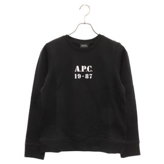 A.P.C - A.P.C アーペーセー Melissa Logo Sweatshirt プリントロゴ クルーネック スウェットトレーナー ブラック F27610