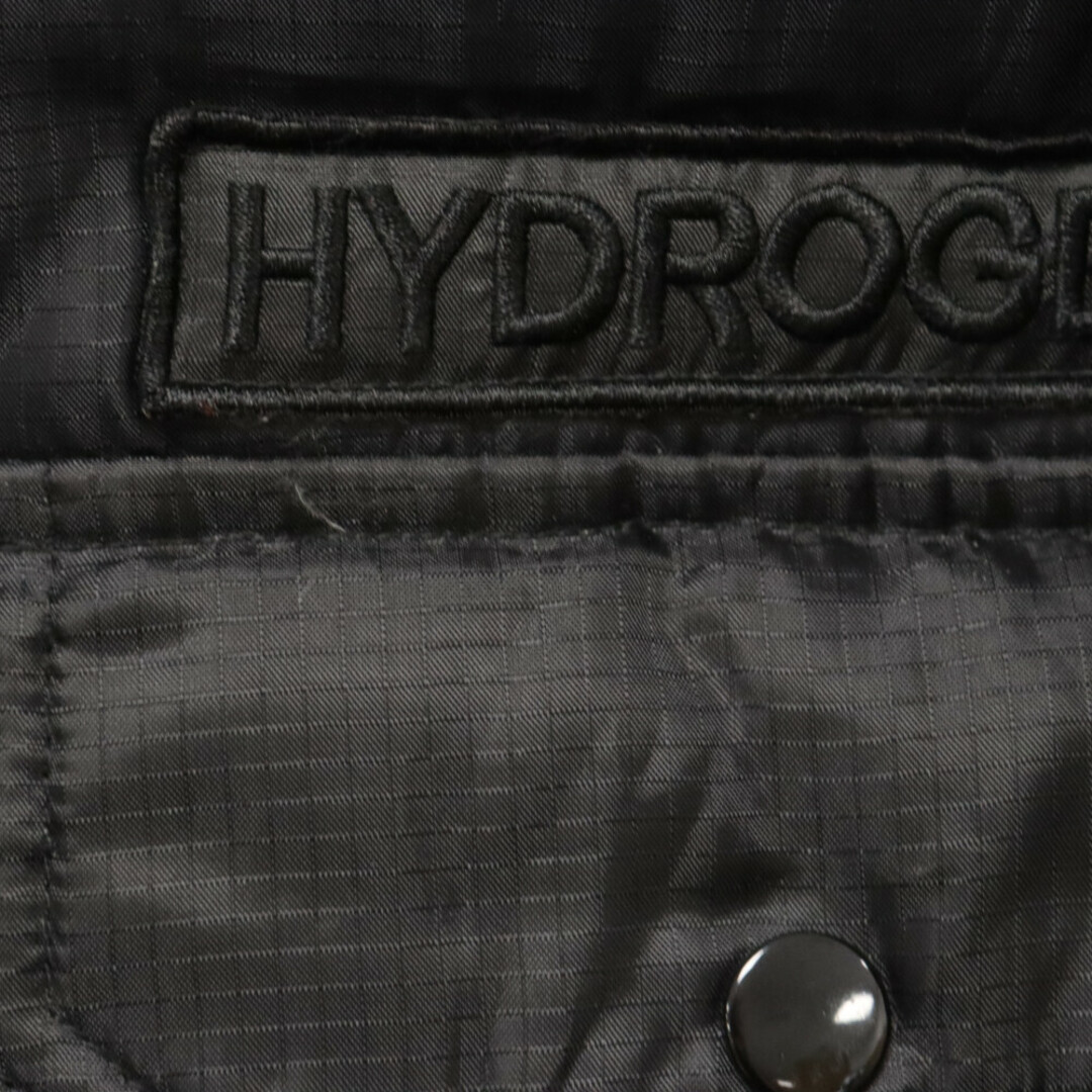 HYDROGEN(ハイドロゲン)のHYDROGEN ハイドロゲン ロゴ刺繍 ダブルフラップポケット ダウンジャケット 412004 32313 ブラック メンズのジャケット/アウター(ダウンジャケット)の商品写真