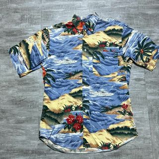 ノーティカ(NAUTICA)のNAUTICA ノーティカ 総柄 半袖シャツ アロハシャツ マリン ビーチ S(Tシャツ/カットソー(半袖/袖なし))