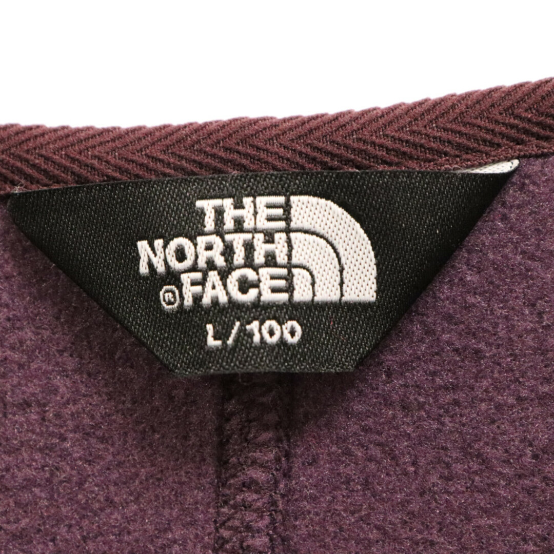 THE NORTH FACE(ザノースフェイス)のTHE NORTH FACE ザノースフェイス ACAMPO EX CARDIGAN ロゴワッペン フリース ボタン カーディガン パープル NI5JP65B メンズのトップス(カーディガン)の商品写真