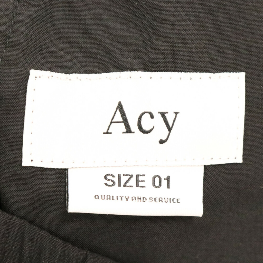 Acy エイシー 23SS TRACK PANTS ロゴ刺繍 トラックパンツ ブラック ACY-23SS-007 メンズのパンツ(その他)の商品写真