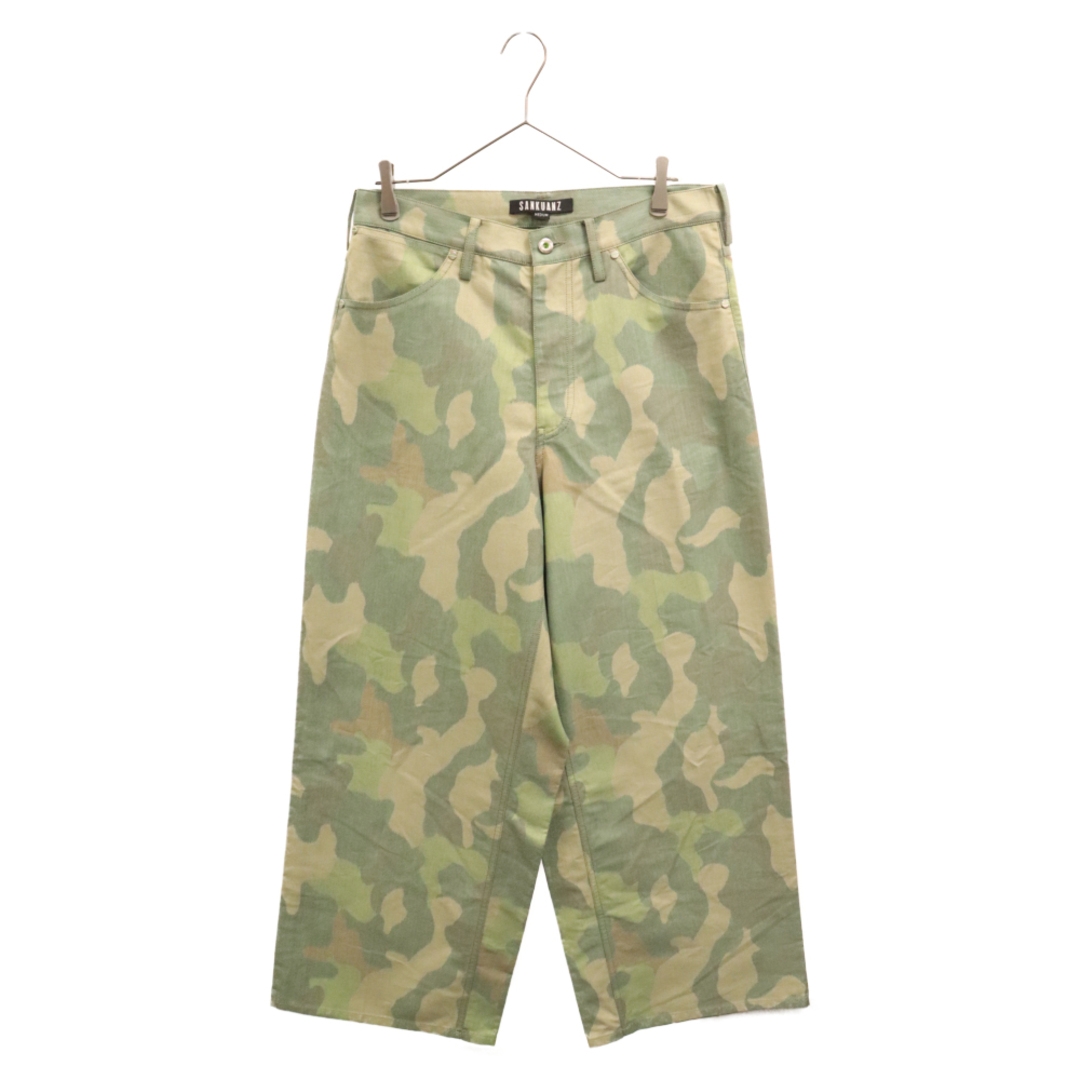 SANKUANZ サンクアンズ 21AW カモフラ ワイドロングパンツ グリーン SKZM21AW0PA0201-CAMO メンズのパンツ(その他)の商品写真