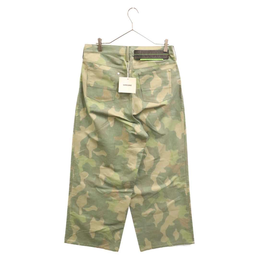 SANKUANZ サンクアンズ 21AW カモフラ ワイドロングパンツ グリーン SKZM21AW0PA0201-CAMO メンズのパンツ(その他)の商品写真