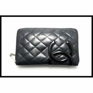 シャネル(CHANEL)のシャネル 12番台 カンボンライン SV金具 長財布■04rs181303-1K(財布)