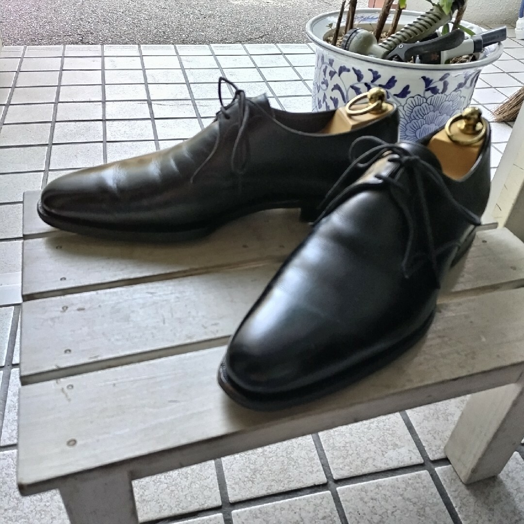 Crockett&Jones(クロケットアンドジョーンズ)の希少美品 クロケット＆ジョーンズ ラスティ プレーントゥ 7.5D メンズの靴/シューズ(ドレス/ビジネス)の商品写真