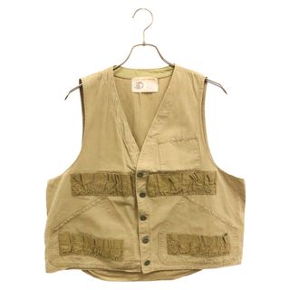 VINTAGE ヴィンテージ 60S BLACK SHEEP BRAND SLEEVELESS GAME JACKET ブラックシープブランド スリーブレス ミリタリーベスト ゲームジャケット カーキ 2055-24(ベスト)