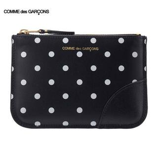 COMME des GARCONS - COMME DES GARCONS コムデギャルソン POLKA DOTS PRINTED ウォレット ポーチ SA8100PD ブラック 黒 ドット ブラック