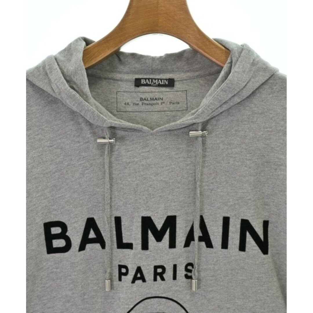 BALMAIN - BALMAIN バルマン パーカー S グレー 【古着】【中古 BALMAIN - BALMAIN バルマン パーカー S グレー 【古着】【中古