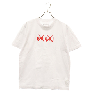 サカイ(sacai)のSacai サカイ 21SS×KAWS Front Logo Tee カウズ フロントロゴ半袖Tシャツ ホワイト 21-0288S(Tシャツ/カットソー(半袖/袖なし))