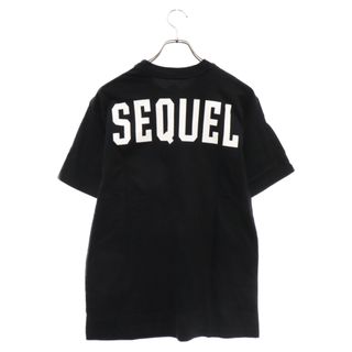 SEQUEL シークエル フロントプリント半袖Tシャツ ブラック(Tシャツ/カットソー(半袖/袖なし))