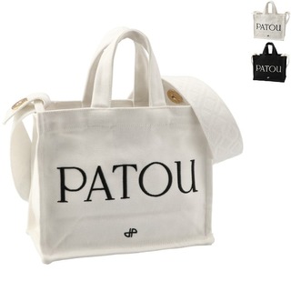 パトゥ(PATOU)のパトゥ PATOU トートバッグ スモール コットンキャンバス ロゴ 2way ショルダーバッグ 2024年春夏新作 AC0440076 0001(ハンドバッグ)