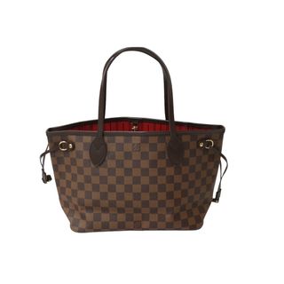 ルイヴィトン(LOUIS VUITTON)の極美品 LOUIS VUITTON ルイ ヴィトン ダミエ ネヴァーフルPM トートバッグ N51109 ブラウン ゴールド金具 中古 62161(トートバッグ)