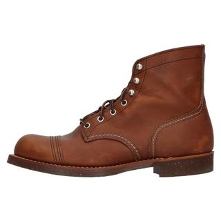 レッドウィング(REDWING)のRED WING レッド ウイング IRON RANGE アイアンレンジ ハイカットブーツ レザーシューズ ブラウン 8081 US8.5/26.5cm(ブーツ)