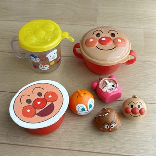 アンパンマン - おまけ付き　アンパンマン　食器セット　コップ　お弁当容器　コンテナ　おやつケース