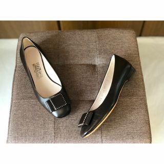 Salvatore Ferragamo - 状態良いです|フェラガモ|6C|23-23.5㎝|SELIA|焦茶|k1121