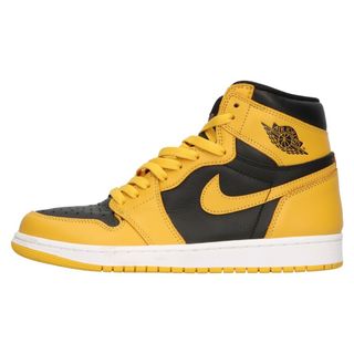 ナイキ(NIKE)のNIKE ナイキ AIR JORDAN1 RETRO HIGH OG POLLEN エアジョーダン 1 レトロ パラン ハイカットスニーカー ブラック/イエロー US8.5/26.5cm 555088-701(スニーカー)