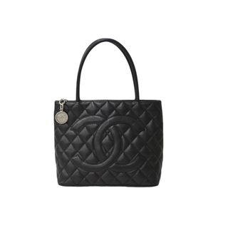 シャネル(CHANEL)のCHANEL シャネル ハンドバッグ 復刻トート キャビアスキン マトラッセ ココマーク 6番台 シルバー金具 美品 中古 62750(トートバッグ)